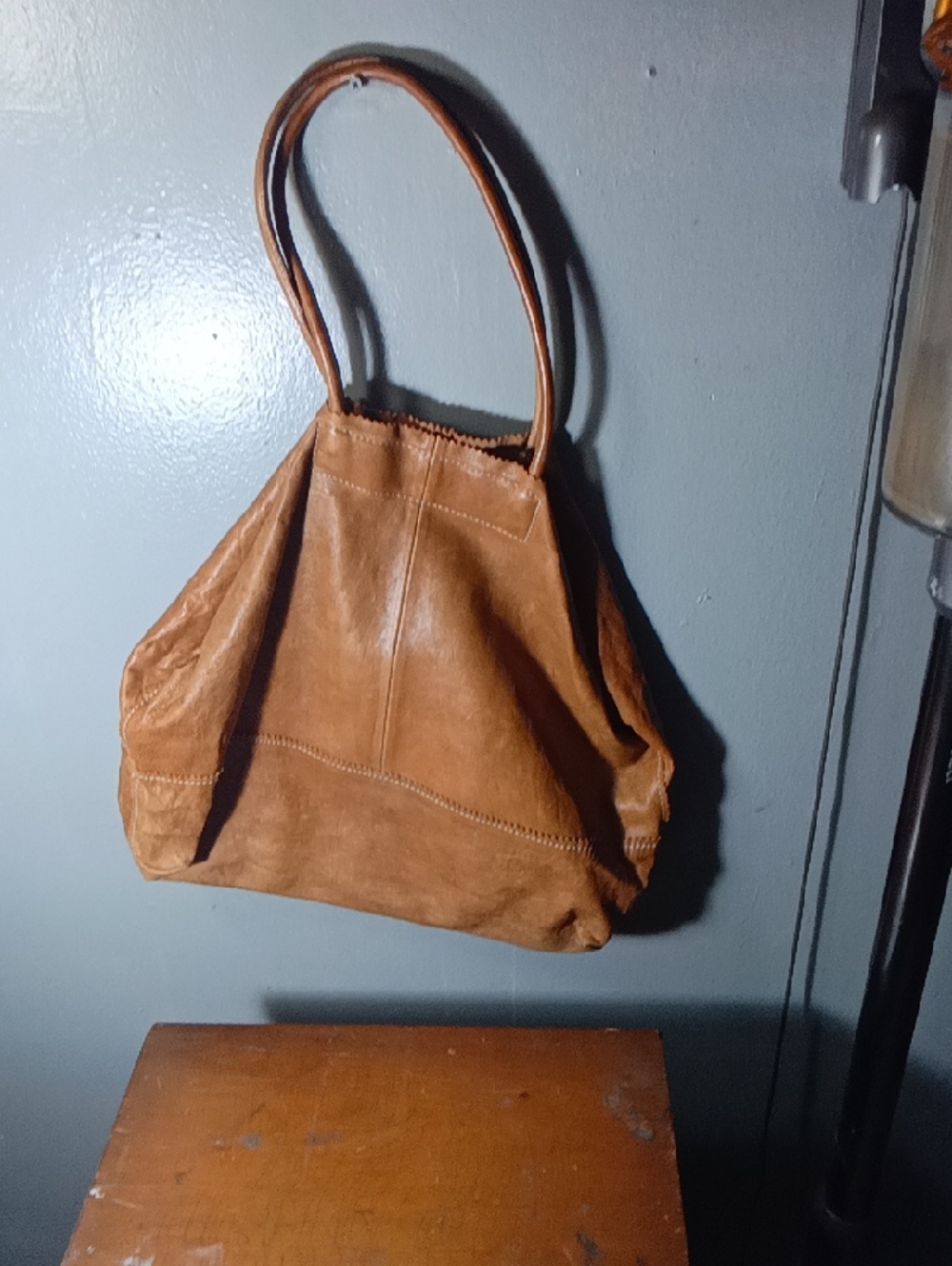 Banana Republic Tan Leather Shoulder Bag